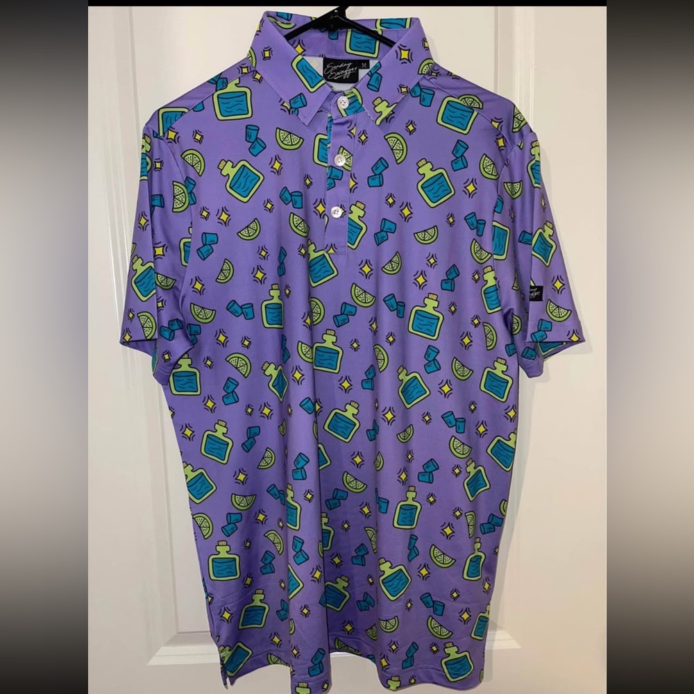 Sunday Swagger Gold Polo sz medium